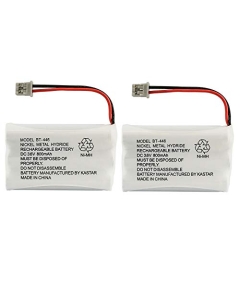Kastar 2-Pack Battery Ni-MH 3.6V 800mAh Replacement for AT&T 3095 3470, Again & Again TB961 STB 961 STB961, Battery Biz B-7018, Bell South TL6502 TL-6502, Empire CPH-488B CPH488B