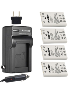 Kastar Battery 4-Pack + Charger Kit for Nik EN-EL5 Battery, MH-61Charger, Nik Coolpix 3700, 4200, 5200, 5900, 7900, P3, P4, P80, P90, P100, P500, P510, P520, P530, P5000, P5100, P6000, S10 Cameras