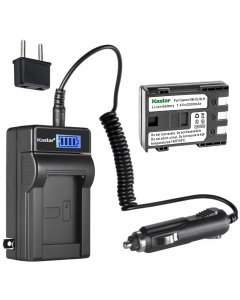 Kastar 1-Pack NB-2L Battery and LCD AC Charger Compatible with Canon NB-2L NB-2LH, NB-2L12 NB-2L14 NB-2L24, BP-2L5, BP-2LH Battery, Canon CB-2LW CB-2LWE Charger, Canon DS126071 E160814 Cameras