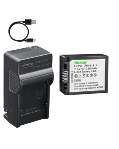 Kastar 1-Pack Battery and AC & USB-C Charger, Compatible with Panasonic DMW-BLB13 BLB13E, for Lumix DMC-G1 G2 G10 GF1 GH1 Mirrorless Cameras