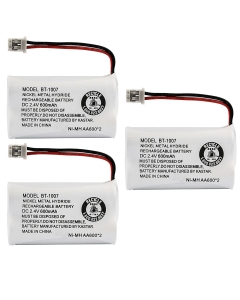 Kastar 3-Pack BBTY0651101 Model BT1007 Cordless Phone Battery for Uniden BT-1007 BT-1015, CEZAI2998 DECT1340 DECT1363 DECT1363BK DECT1363-2 DECT1480 Series DECT1560 DECT1580 DECT1588 EZAI2997 EZI2996