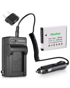 Kastar NB-8L Battery (1-Pack) and Charger Kit for NB8L and CB-2LAE Work with PowerShot A2200, A3000 is, A3100 is, A3200 is, A3300 is Cameras