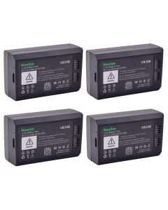 Kastar 4-Pack Battery Pack Replacement for GODOX VB30 VB-30 VB30B VB-30B Battery, GODOX V1 VB26 VB-26 VB26A VB-26A VB26B VB-26B Battery, GODOX Round Head Flash V1PRO V1 Pro Head Camera Flash