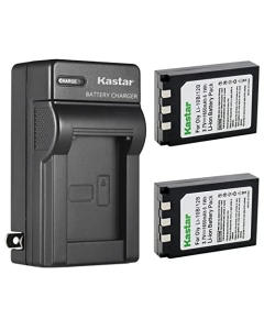 Kastar 2-Pack Battery and AC Wall Charger Replacement for Olympus Stylus 300, Stylus 300 Digital, Stylus 400, Stylus 400 Digital, Stylus 410, Stylus 410 Digital, Stylus 500, Stylus 500 Digital Camera