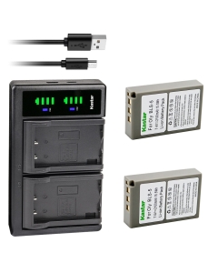 Kastar 2x BLS-5, PS-BLS5, BLS-50 Battery and LTD2 USB Charger Replacement for Olympus E-PL10, E-PM1, E-PM2, Stylus 1, Stylus 1s, OM-D E-M10, OM-D E-M10 Mark II, OM-D E-M10 Mark III, OM-D E-M10 Mark IV