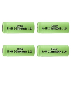 Kastar 4 Pcs Ni-MH Battery 2/3AAA 1.2V 400mAh (Flat Top) Replacement for Electric mopeds Meters, Two radios Electric Razors, Toothbrushes, Mobile Phones pagers, Medical Instruments & Equipment