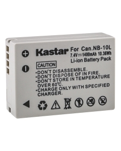 Kastar Battery (1-Pack) Replacement for Canon NB-10L, CB-2LC, Work with Canon PowerShot G1 X, PowerShot G15, PowerShot G16, PowerShot SX40 HS, PowerShot SX50 HS, PowerShot SX60 HS Digital Cameras