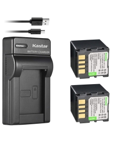 Kastar Battery X2 & Slim USB Charger for JVC BN-VF707 VF707U VF707UE VF707US BN-VF714 VF714L VF714U VF714UE VF714US BN-VF733 VF733U VF733UE VF733US JVC GR-D239 GR-D240 GR-D245 GR-D247 GR-D250 GR-D270