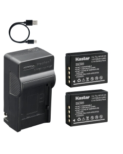 Kastar 2-Pack Battery and AC & USB-C Charger, Compatible with Fujifilm NP-W126 NP-W126S BC-W126 for X-T1 X-T2 X-T3 X-T30 X-E2 X-E3 X-A5 X100F X100V Digital Cameras