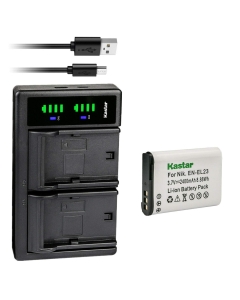 Kastar 1-Pack EN-EL23 Battery and LTD2 USB Charger Replacement for Nikon EN-EL23 ENEL23 Battery, Nikon MH-67 MH-67P Charger, Nikon Coolpix P900, Coolpix P900s, Coolpix S810c Camera