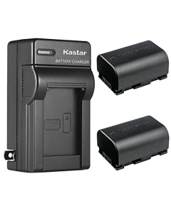 Kastar 2-Pack Battery and AC Wall Charger Replacement for JVC GZ-MG750BUC GZ-MG750BUS GZ-MG750RU GZ-MG750RUC GZ-MG750U GZ-MG760 GZ-MG980 GZ-MG980-A GZ-MG980-R GZ-MG980-S GZ-MS110 GZ-MS110BEK Cameras