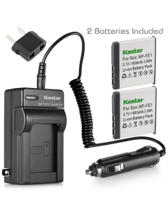 Kastar x2 Battery & AC Travel Charger Replacement for Sony NP-FE1 and Sony DSC-T7 DSC-T7/B DSC-T7/S DSC-P2 DSC-P3 DSC-P5 DSC-P9 DSC-P7 Digital Camera