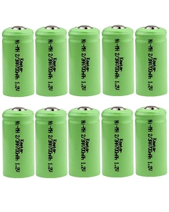 Kastar 10-Pack 2/3AA 1.2V 700mAh Ni-MH Button Top Rechargeable Batteries for High Power Static Applications (Telecoms, UPS and Smart Grid), Electric Mopeds, Meters, Radios, RC Devices, Electric Tools