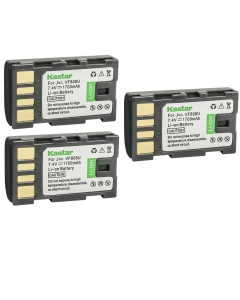 Kastar BN-VF808 Battery 3-Pack Replacement for JVC GZ-HD200R GZ-HD230 GZ-HD260 GZ-HD300 GZ-HD300A GZ-HD300AC GZ-HD300AEK GZ-HD300AUS GZ-HD300B GZ-HD300BEK GZ-HD300BUS Camera