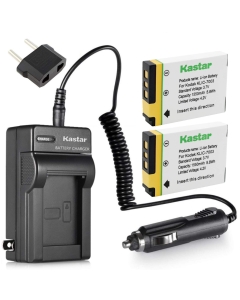 Kastar 2X Battery + Charger for Kodak KLIC-7003 K7003, GE GB-40 & Kodak EasyShare M380 M381 EasyShare M420 EasyShare V803 EasyShare V1003 EasyShare Z950, GE E1030 E1040 E1050TW E1240 E1250TW E850 H855