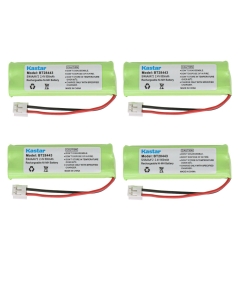 Kastar Cordless Battery (4 Pack), Ni-MH 2.4V 800mAh, Replacement for BT-18443 BT-28443 89-1337-00-00 VTech LS-6115 LS-6117 LS-6125 LS6126 LS6225 Wireless Home Handset Telephone