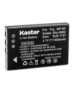 Kastar Battery compatible with Olympus Ferrari Digital Model 2004, Camedia AZ-1,AZ-2 Zoom Camera, Olympus LI-20B, Fujifilm NP-60 NP60, SONY COMA-BP1, YAESU FNB-82LI, LOGITEC LAN-WSPHPW, KEYENCE BT-B10