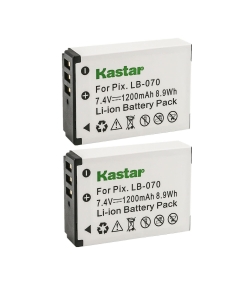 Kastar LB-070 Battery 2-Pack Replacement for Kodak Pixpro AZ901, Pixpro AZ901 Astro Zoom, Kodak PIXPRO S1, Kodak PIXPRO S-1, MN67Z 20MP FHD, MN67Z-BK Camera