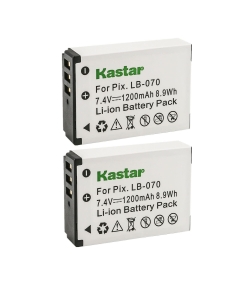 Kastar LB-070 Battery 2-Pack Replacement for Kodak Kodak Pixpro AZ901, Pixpro AZ901 Astro Zoom, Kodak PIXPRO S1, Kodak PIXPRO S-1, Minolta MN67Z 20MP FHD, Minolta MN67Z-BK Camera