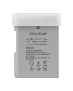Kastar Battery for Nik EN-EL14a, EN-EL14, ENEL14A, ENEL14 EL14 & Nik Coolpix P7000 P7100 P7700 P7800, D3100, D3200, D3300, D3400, D5100, D5200, D5300 DSLR, Df DSLR, D5600 Camera
