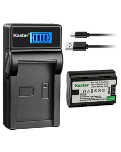 Kastar 1 Pack NP-W235 Battery and LCD USB Charger Compatible with Fujifilm NP-W235 NPW235 Battery, Fujifilm BC-W235 BCW235 Battery Charger, Fujifilm GFX 100S GFX100S Medium Format Mirrorless Camera