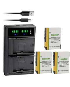 Kastar 3-Pack KLIC-7002 Battery and LTD2 USB Charger Replacement for Kodak KLIC-7002 K7002 Battery, Kodak EasyShare V530, EasyShare V603, EasyShare V530 Zoom, EasyShare V603 Zoom Camera