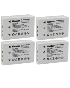 Kastar Battery 4-Pack Replacement for Sanyo DB-L90 DB-L90A DB-L90AU Battery, Sanyo DMX-SH1 DMX-SH11 DMX-SH11K DMX-SH11R VPC-SH1 VPC-SH1BK VPC-SH1EXBK VPC-SH1EXR VPC-SH1GX VPC-SH1R VPC-SH11 Camera