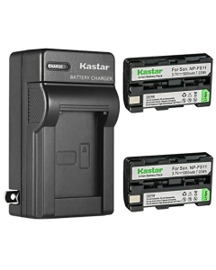 Kastar 2-Pack Battery and AC Wall Charger Replacement for Sony CCD-CR1, CCD-CR5, DCR-PC1, DCR-PC2, DCR-PC3, DCR-PC4, DCR-PC5, DCR-TRV1VE, DSC-F505, DSC-F505V Digital Cameras