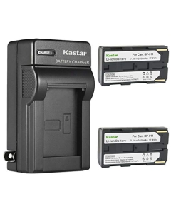 Kastar 2-Pack Battery and AC Wall Charger Replacement for Phase One XF 70301, Riegl FG21-P Riegl FG21P, Phase One IQ, Phase One Laser IQ, Phase One IQ3, Phase One IQ4, Phase One P25, P25 Plus P25+