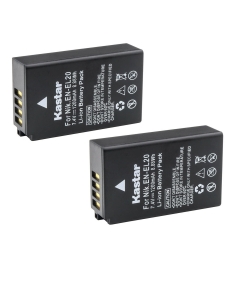 Kastar 2-Pack EN-EL20 Battery Replacement for Nikon Blackmagic Pocket Cinema Camera, Coolpix P950, Nikon Coolpix P1000, Nikon Coolpix A, Nikon 1 AW1, Nikon 1 J1, Nikon 1 J2, Nikon 1 J3 Camera
