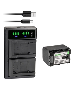 Kastar 1-Pack Battery and LTD2 USB Charger Replacement for JVC GZ-MG750U GZ-MG760 GZ-MG980 GZ-MG980-A GZ-MG980-R GZ-MG980-S GZ-MS110 GZ-MS110BEK GZ-MS110BEU GZ-MS110BU GZ-MS110BUC GZ-MS110BUS AA-VG1U