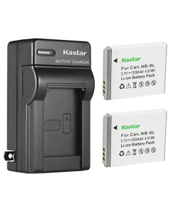 Kastar 2-Pack Battery and AC Wall Charger Replacement for NEZINI 2 Charging Mode Mini Kids Camera, Full HD 1080P 36MP 2.4 Inch LCD Vlogging Camera, 16X Zoom Compact Pocket Camera Point, Shoot Camera