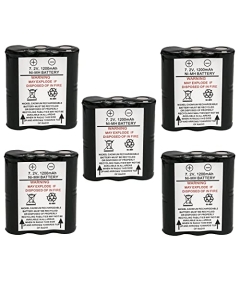 Kastar 5-Pack HNN9044A Battery Replacement for Motorola HNN9044 HNN9044A HNN9044AR HNN9056 HNN9056A HNN9056AR, Radio Shack 23-9049, Radio Shack 19-1217, 19-361, 23-151, BTX-128 Battery