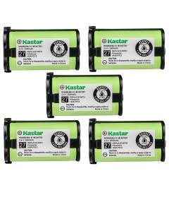 Kastar Battery 5-Pack Type 27 Replacement for HHR-P513 HHR-P513A HHR-P513A1B HRR-P513A1B KX-TG2208 KX-TG2208B KX-TG2216 KX-TG2216FV KX-TG2216RV KX-TG2216SV KX-TG2224 KX-TG2224W KX-TG2226