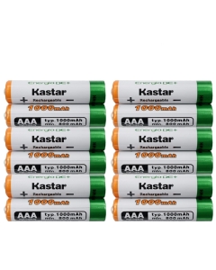 Kastar 12 Pcs Battery Replacement for HR03,Out Door Solar Light, Solar Spinner, Solar Power Unites, Garden Landscaping Solar Light, Garden Decorations, Path Light, Remotes, Mice, Walkie Talkies