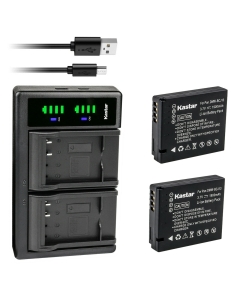 Kastar 2-Pack Battery and LTD2 USB Charger Replacement for Panasonic DMW-BCJ13 DMW-BCJ13E DMW-BCJ13PP Battery Panasonic DE-A81 DE-A81B, DE-A82 DE-A82B Charger Panasonic Lumix DMC-LX7GK, Lumix DMC-LX7K
