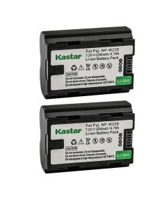 Kastar 2-Pack Battery Replacement for Fujifilm NP-W235 NPW235 Rechargeable Lithium-Ion Battery, Fujifilm BC-W235 BCW235 Battery Charger, Fujifilm GFX 100S GFX100S Medium Format Mirrorless Camera