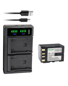 Kastar 1-Pack Battery and LTD2 USB Charger Replacement for JVC GR-DVL607, GR-DVL610, GR-DVL700, GR-DVL707, GR-DVL710, GR-DVL715, GR-DVL720, GR-DVL722, GR-DVL725, GR-DVL728, GR-DVL765, GR-DVL767