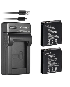 Kastar 2-Pack Battery + Slim USB Charger for Kodak LB-080 NCA-K/102 Spare Battery, Kodak PIXPRO SP1, SP1 HD, SP1-YL3, PlaySport Zx5, PIXPRO SP360, PIXPRO SP360 4K, PIXPRO ORBIT360 4K Camera