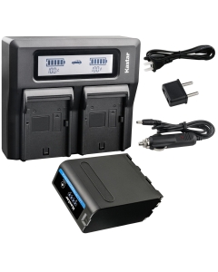 Kastar 1 Pack Battery and LCD Dual Fast Charger for Sony NP-F990 Pro NP-F970 CCD-TRV25 CCD-TRV26 CCD-TRV27 CCD-TRV300 CCD-TRV3000 CCD-TRV315 CCD-TRV35 CCD-TRV36 CCD-TRV37 CCD-TRV4 CCD-TRV41 CCD-TRV43