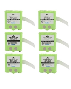 Kastar 6-Pack Battery Replacement for Midland BATT8R, Motorola BNH370 KEBT072 KEBT 072 KEBT072A KEBT-072-A KEBT-072-B M370H1A TalkAbout FV700R TalkAbout SX700 SX700R TalkAbout SX700R TalkAbout SX710