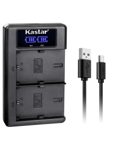 Kastar LP-E6 LP-E6NH LKD2 USB Battery Charger Replacement for Canon LP-E6, LP-E6N, LP-E6NH, LP-E6N Pro Battery, Canon LC-E6, LC-E6E Charger, Canon EOS R Ra R5 R6 5D 6D 7D 60D 70D 80D 90D XC10 XC15