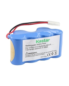 Kastar V1950 Battery (1 Pack), Ni-MH 7.2V 3800mAh, Replacement for Euro-Pro Shark Vacuum V1950 VX3 Replacing XB1918