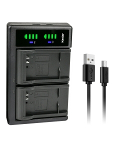 Kastar LTD2 USB Battery Charger Compatible with Panasonic DMW-BCN10 DMW-BCN10E, DMW-BCN10GK DMW-BCN10PP Battery, Panasonic DMC-LF1, Panasonic DMC-LF1K, Panasonic DMC-LF1W Digital Cameras