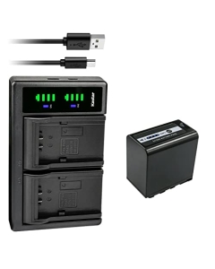 Kastar 1-Pack AG-VBR89G Battery and LTD2 USB Charger Compatible with Panasonic HC-X2 4K Camcorder, Panasonic HC-X20 4K Mobile Camcorder