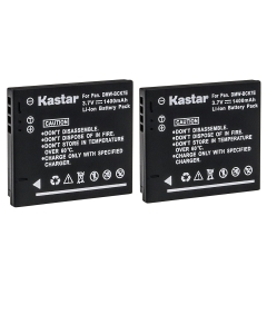 Kastar DMW-BCK7 Battery (2-Pack) for Lumix DMC-FH25 DMC-FH27 DMC-FP5 DMC-FH7 DMC-FS40 DMC-FS45 DMC-FT20 DMC-FT25 DMC-FX78 DMC-FX80 DMC-FX90 DMC-SZ1 DMC-SZ5 DMC-SZ7 DMC-TS20 DMC-SZ25 Camera