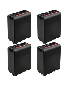 Kastar NP-F990EXP Battery 4-Pack Replacement for Aputure Amaran AL-H198 AL-M9 LED Video/Photo Camera Light