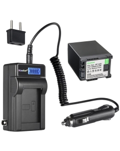 Kastar 1-Pack BP-828 Battery and LCD AC Charger Compatible with Canon BP-820 BP820, BP-828 BP828 Battery, Canon VIXIA HF G50 UHD 4K, VIXIA HF G60, VIXIA GX10, XA35, XA40, XA45, XA50, XA55 Cameras