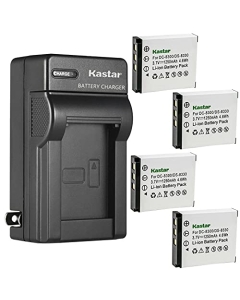 Kastar 4-Pack Battery and AC Wall Charger Replacement for Acer 02491-0028-01 BT.8530A.001 Avant BATS8 HITACHI 02491-0028-01 MAGINON 02491-0028-01 Medion 02491-0028-01 MEGAPIX 02491-0028-01