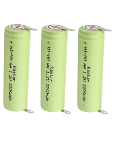 Kastar 3-Pack 1.2V 2200MAh Ni-MH Battery Compatible with Grundig 8825 8835 8875 G7585 G8234 G8235 G8261 G8264 G8265 G8267 G9000 G9000S 422203613480 HP2750 HQ6675 HQ6676 HQ6695 HQ851 HQC280